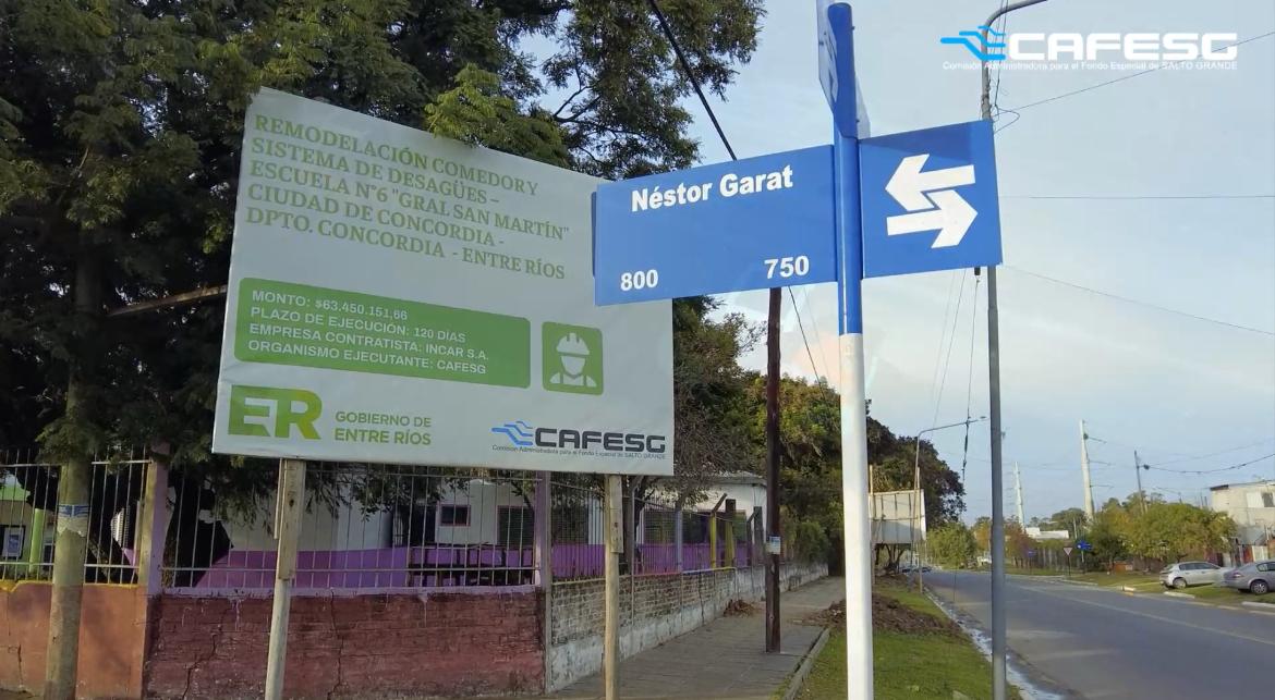 Remodelación Comedor y Sistemas de Desagües – Escuela San Martin – Localidad Concordia– Dpto. Concordia