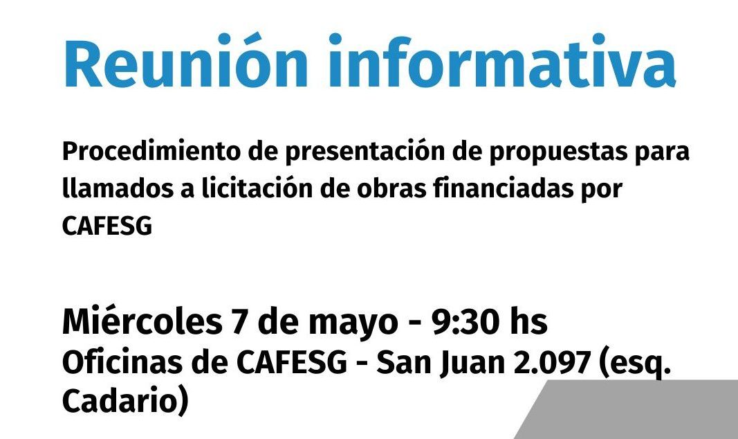 Reunión Informativa sobre Licitaciones de Obras