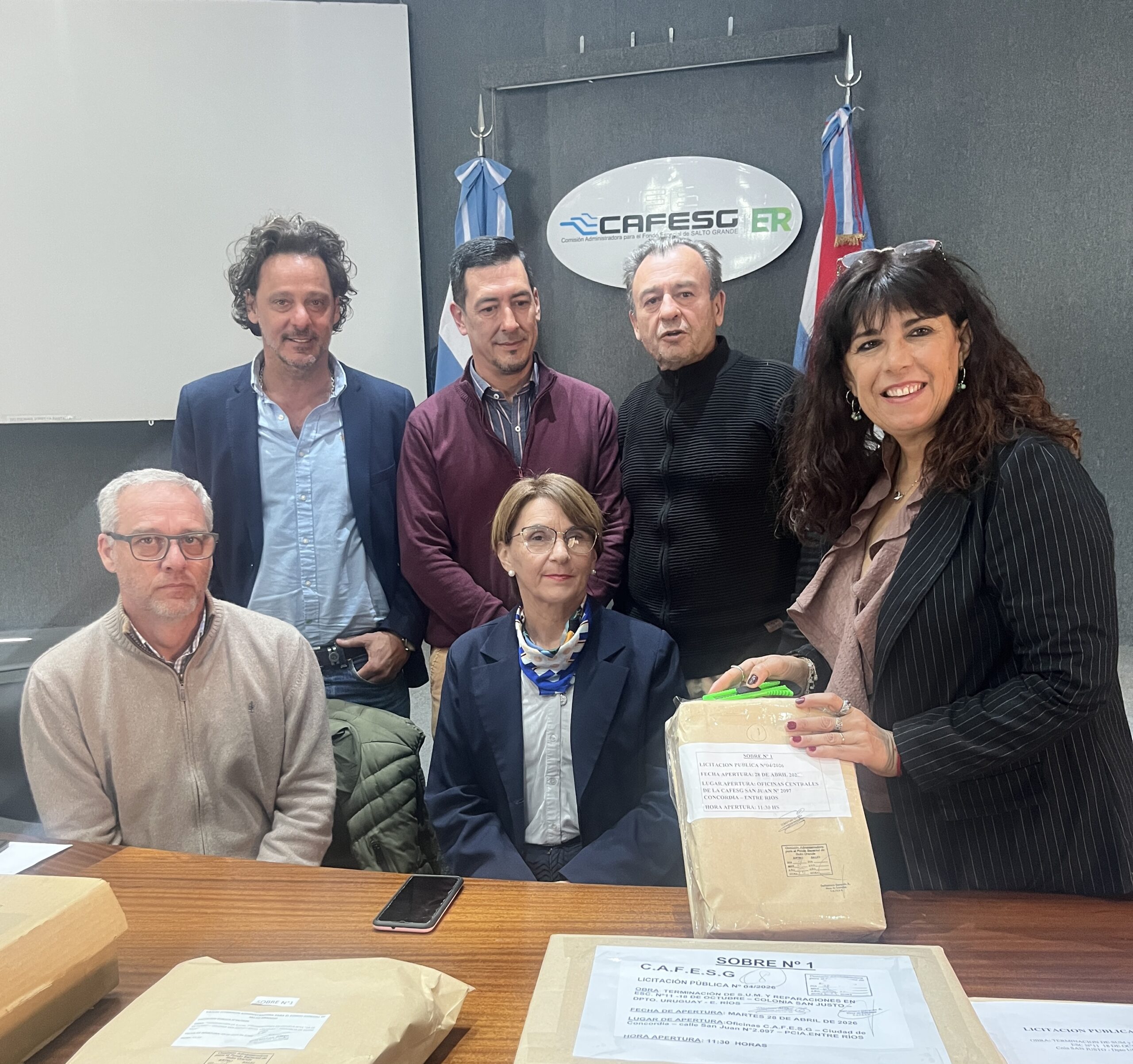 CAFESG abrió los sobres para tres nuevas obras escolares en los departamentos Uruguay y Colón